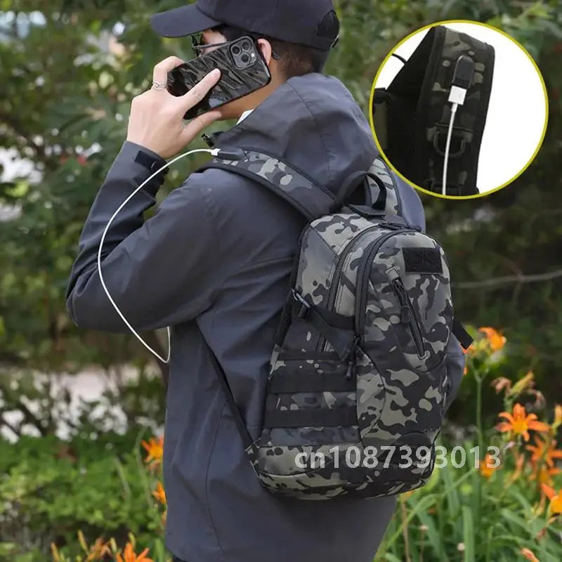 20L Tactical Backpack With USB Function