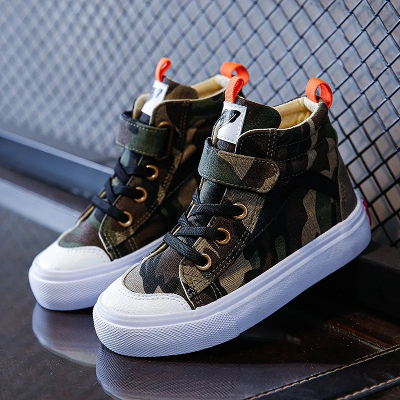 Camouflage High Top Shoes