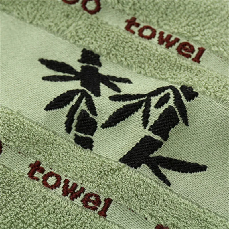 Set of 3 Thicker Bamboo Green Towel Set