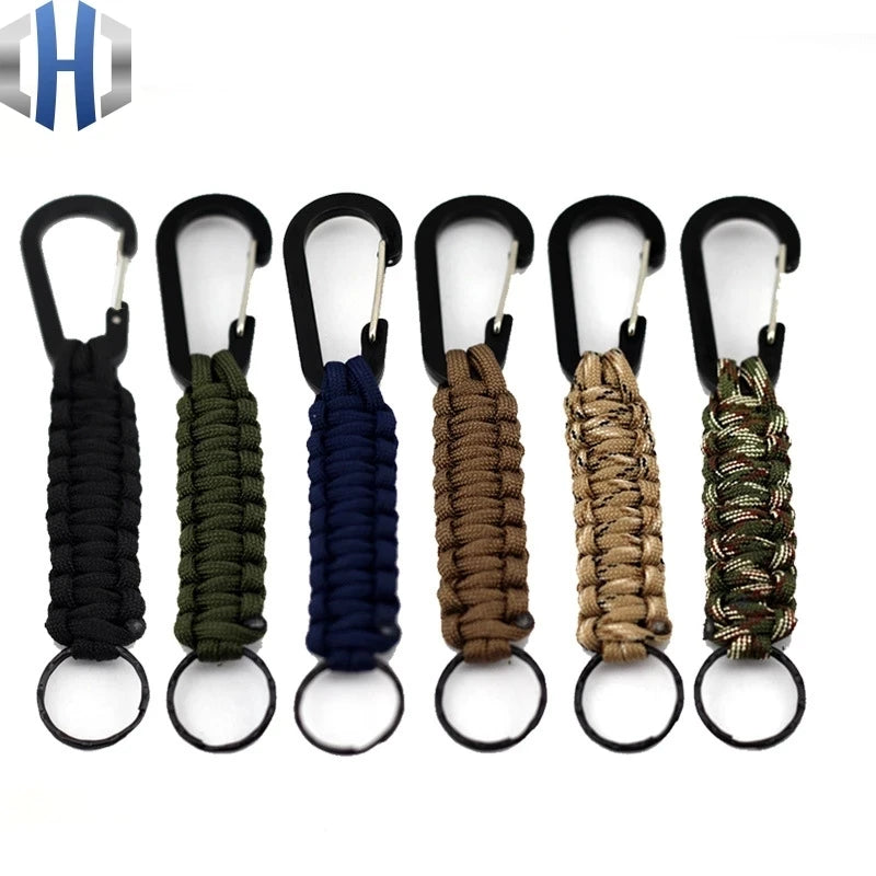 1PC Outdoor Survival Kit Parachute Cord Keychain