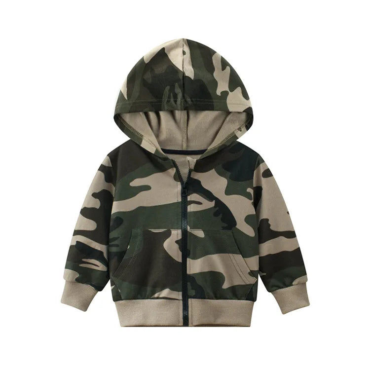 Boys Long-Sleeve Camouflage Hoodie