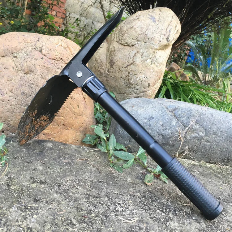 Small Folding Shovel With Built-in Compass