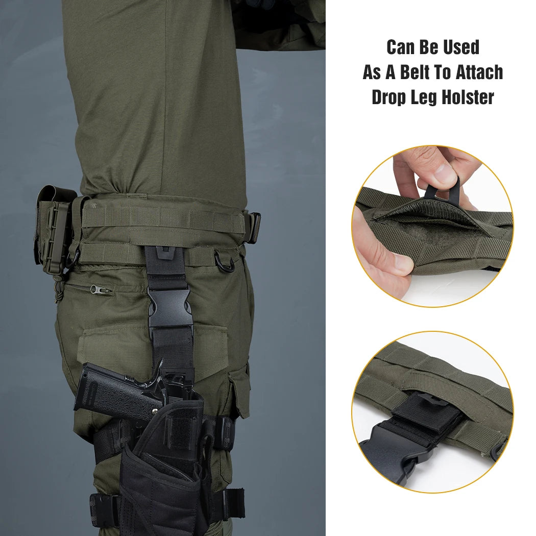 Inner And Outer Adjustable Combat Belt