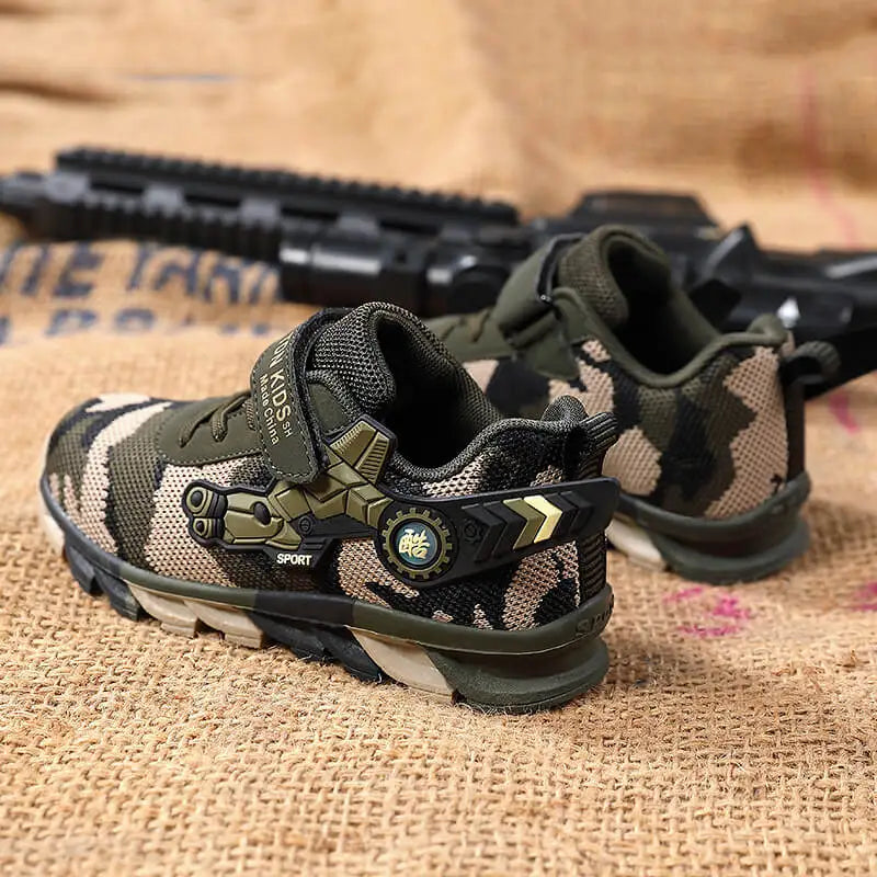 Kids Boys Camouflage Sneakers