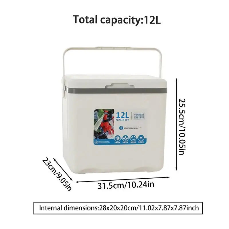 12L  Portable Cooler Box For Camping