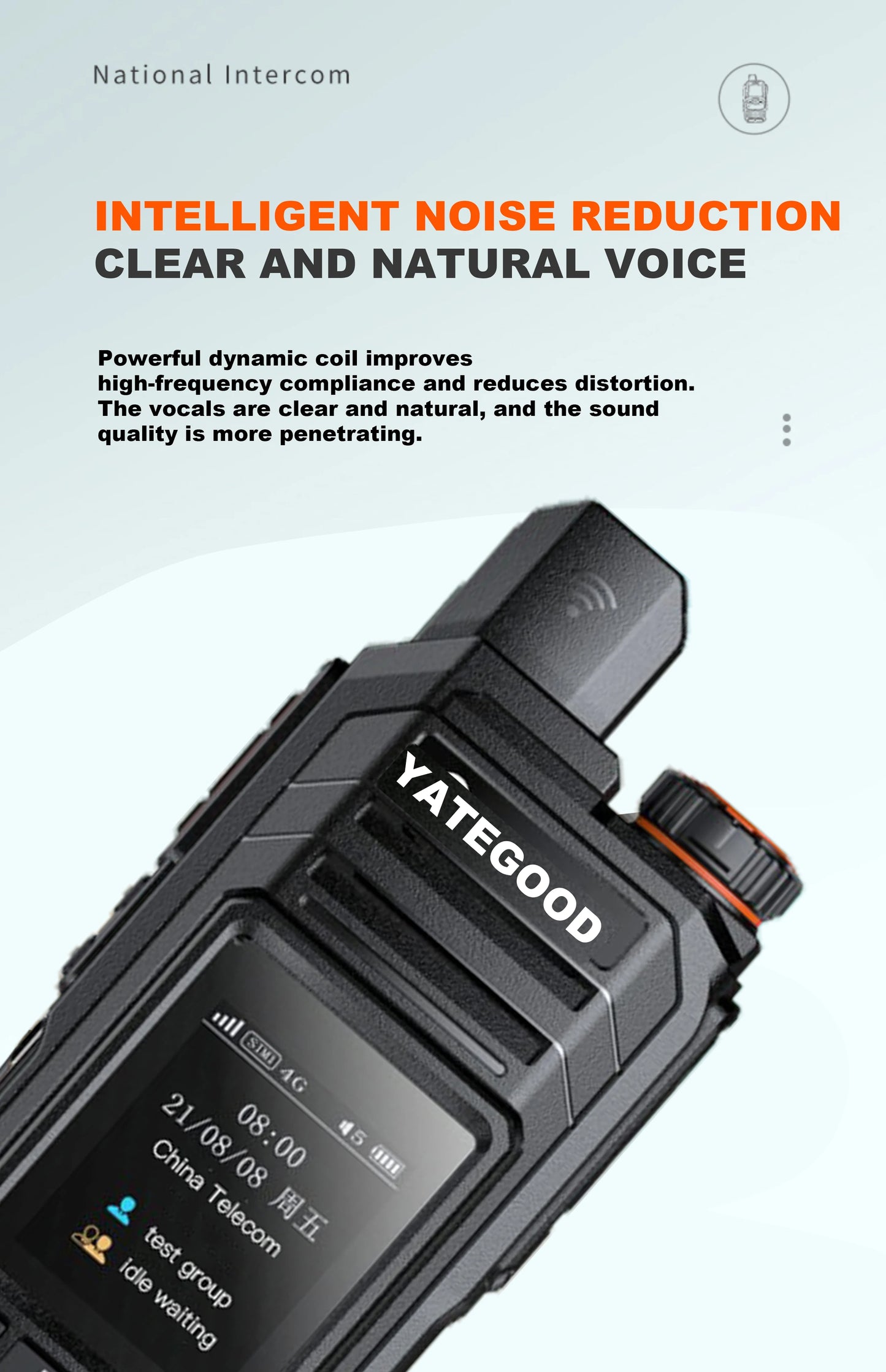 YATEGOOD G800 Walkie Talkie No distance limit Intercom Long standby Portable More than 5000KM 4G 5G