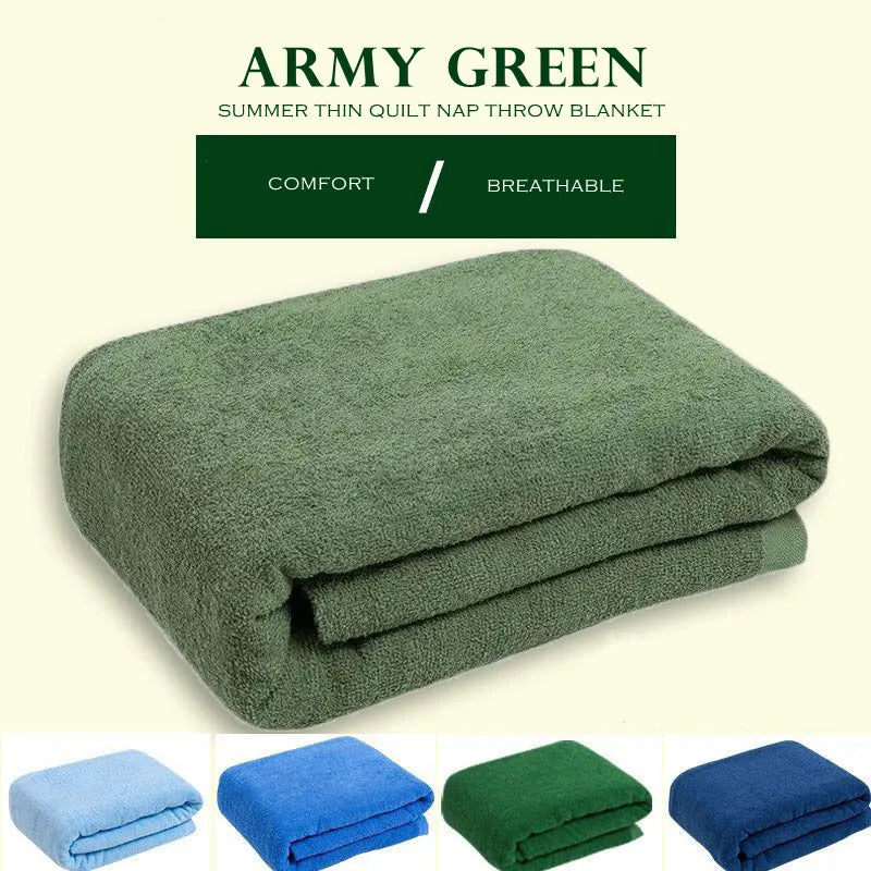 Army Green Soft Cotton Towel