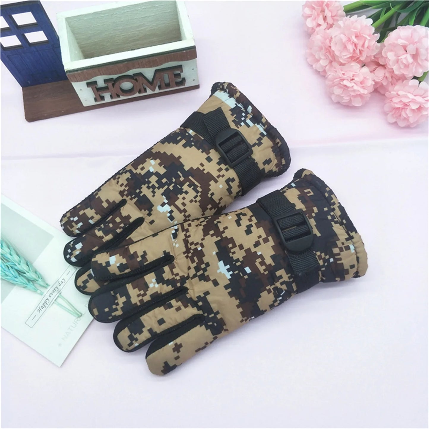 Kids Winter Warm Knitted Gloves