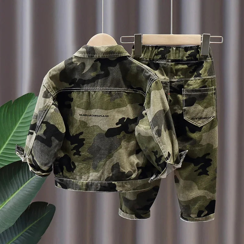 Camouflage Jacket + Pants Kids Set