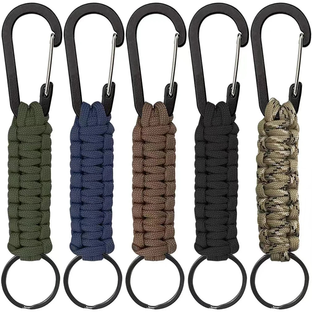 1PC Outdoor Survival Kit Parachute Cord Keychain