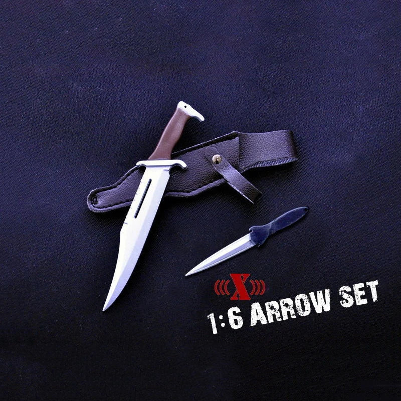 12" Action Figure Weapon 1:6 Scale Bow Arrow Set+Knife