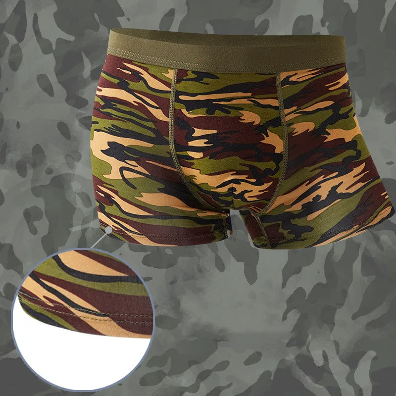 Men's Boxers Camouflage Military Panties