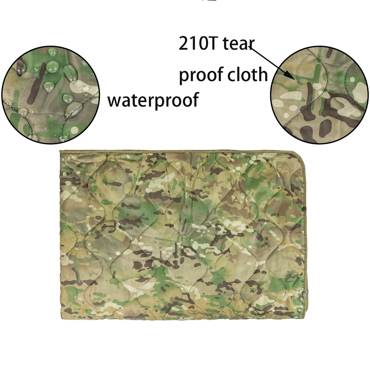 Camouflage Camping Warm Blanket