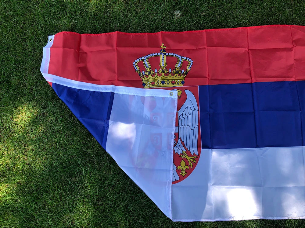 Serbia Flag 5*3 FT (150*90 CM)