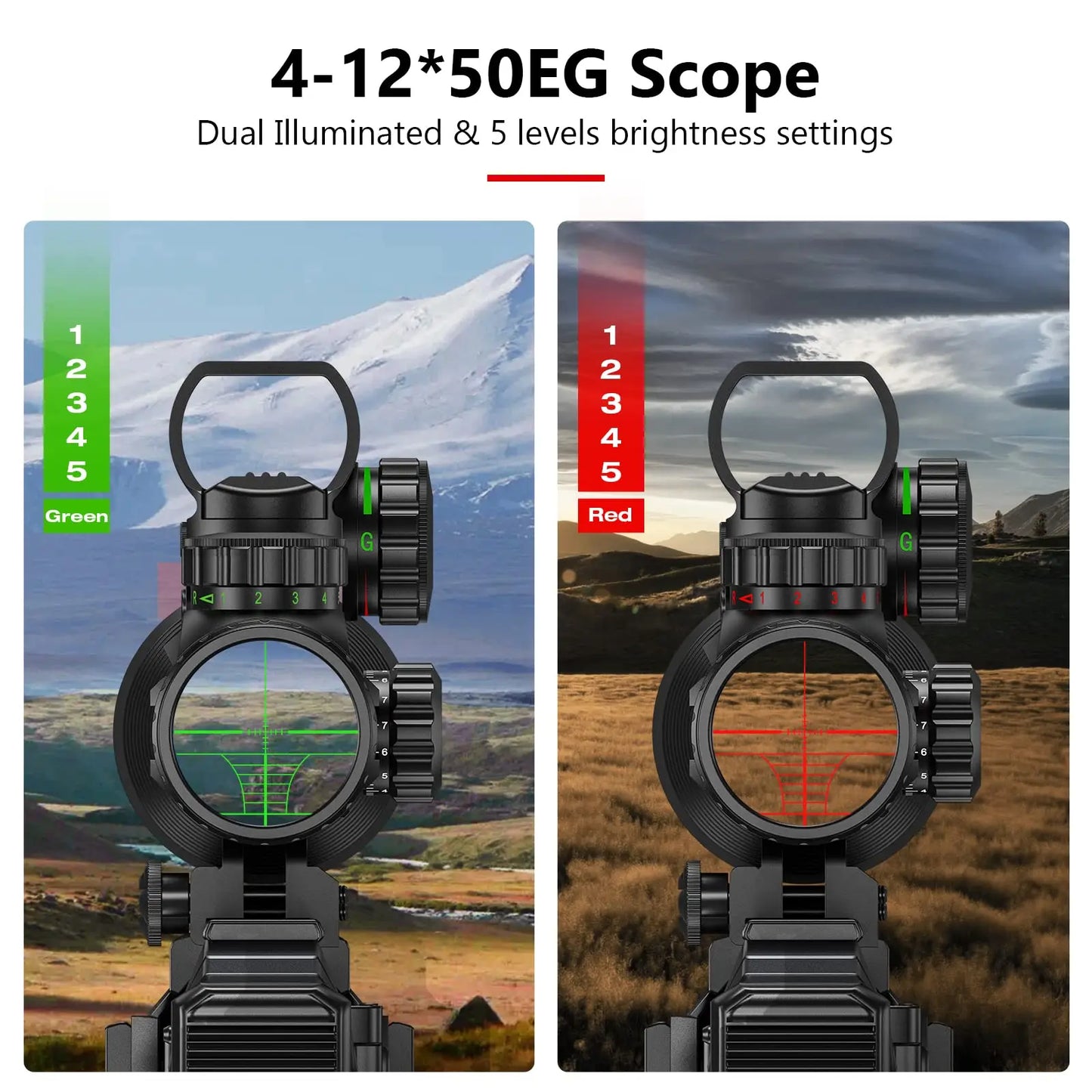 Combo Riflescope 4-12x50 with 20mm