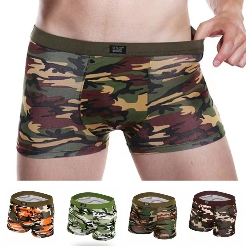 Men's Boxers Camouflage Military Panties