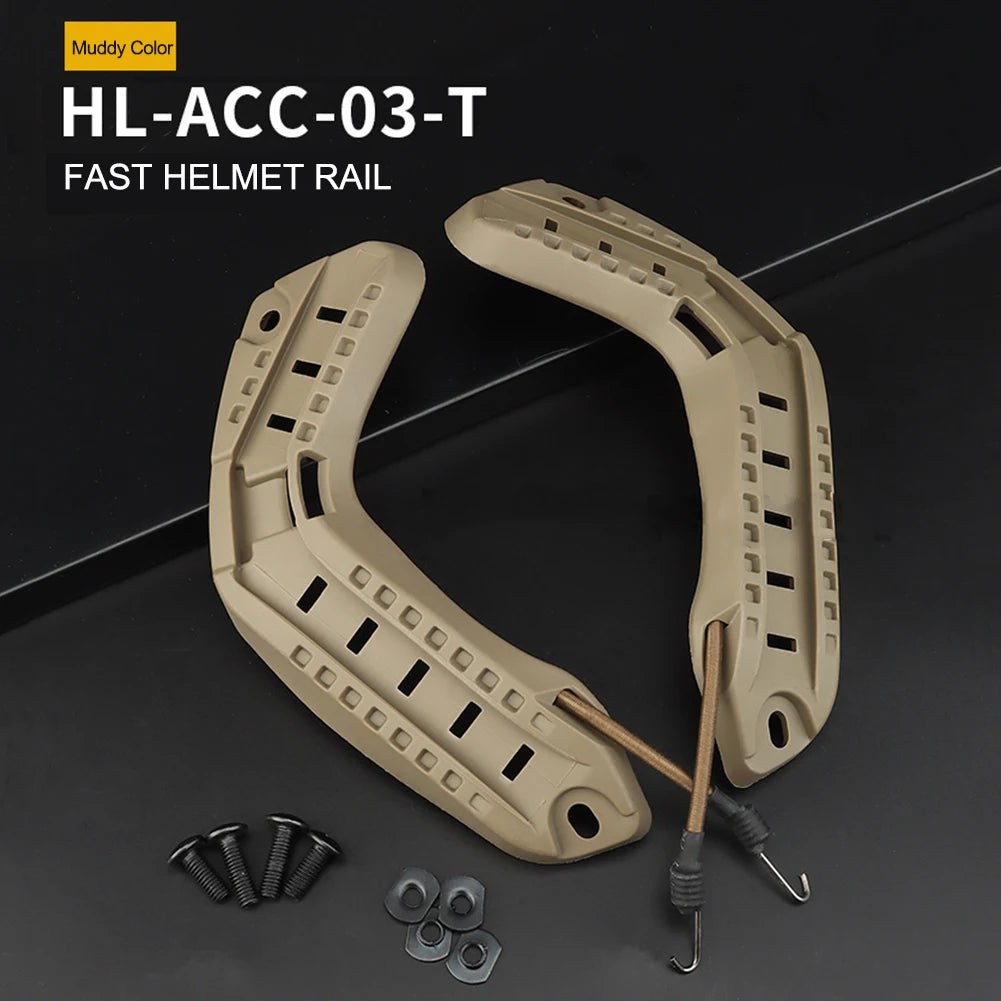 Tactical Helmet Side Guide Rails Set