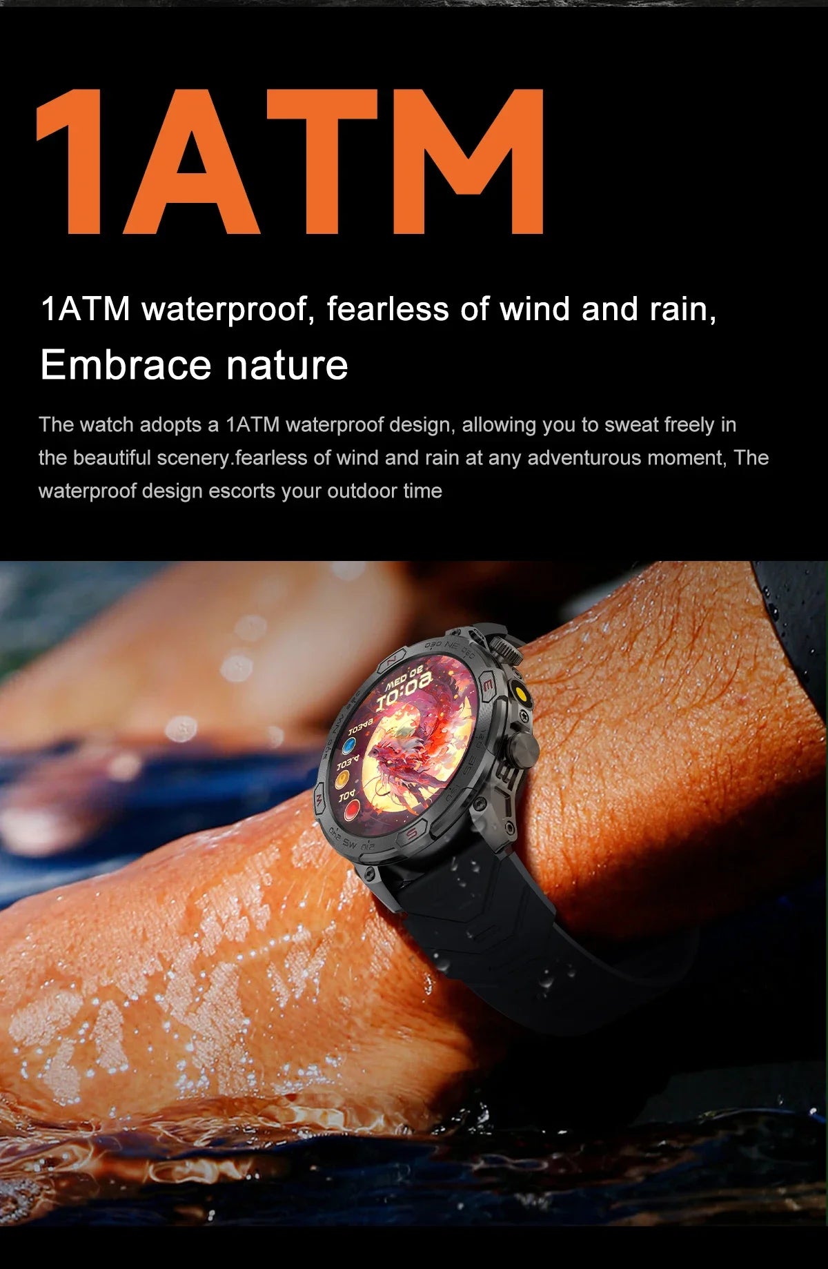 Outdoor Smart Watch With GPS Tracking