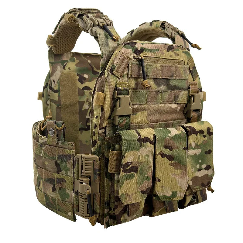 Tactical Vest With Triple Magazine Pouch