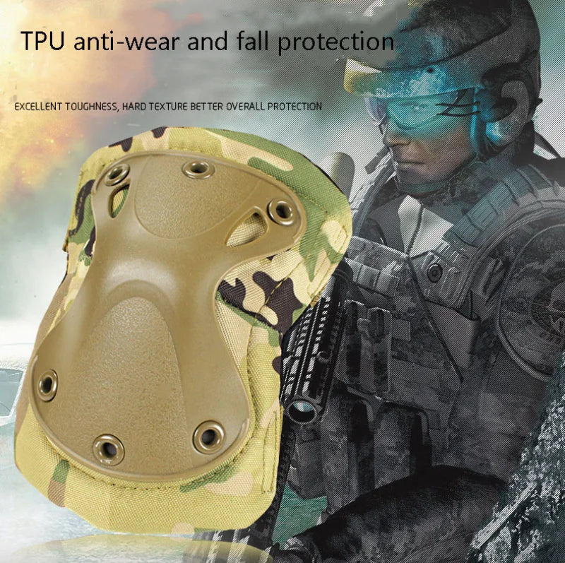 Camo Tactical Knee % Elbow Pads