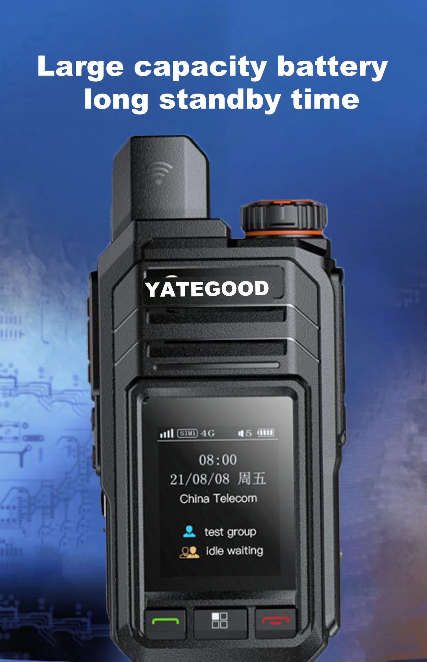 YATEGOOD G800 Walkie Talkie No distance limit Intercom Long standby Portable More than 5000KM 4G 5G