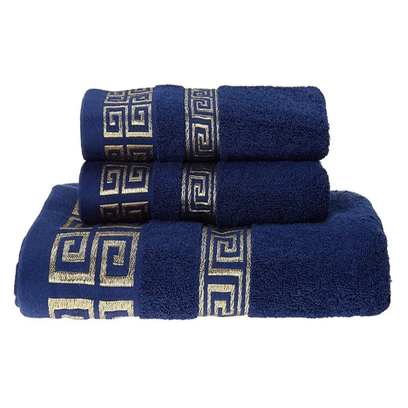 Set of 3 Thicker Bamboo Green Towel Set