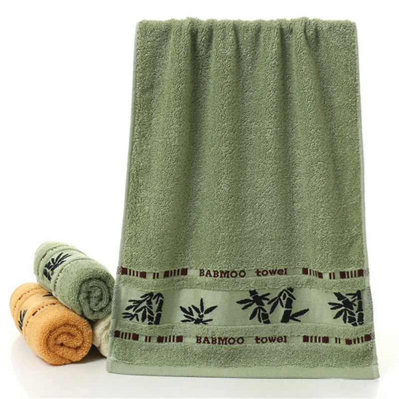 Set of 3 Thicker Bamboo Green Towel Set