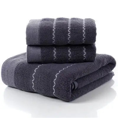 Set of 3 Thicker Bamboo Green Towel Set