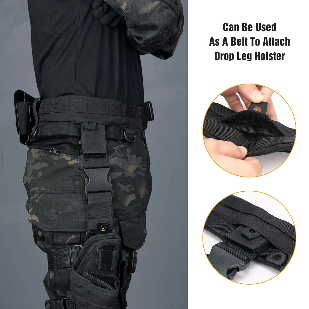 Inner And Outer Adjustable Combat Belt