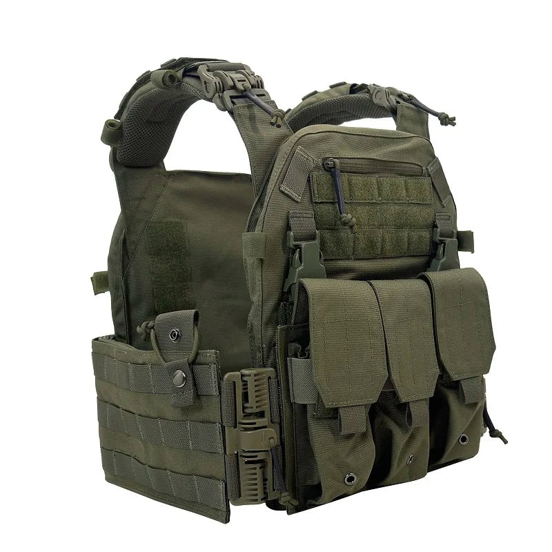 Tactical Vest With Triple Magazine Pouch