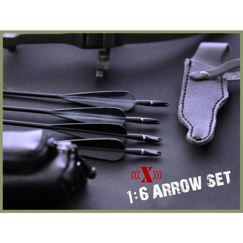 12" Action Figure Weapon 1:6 Scale Bow Arrow Set+Knife