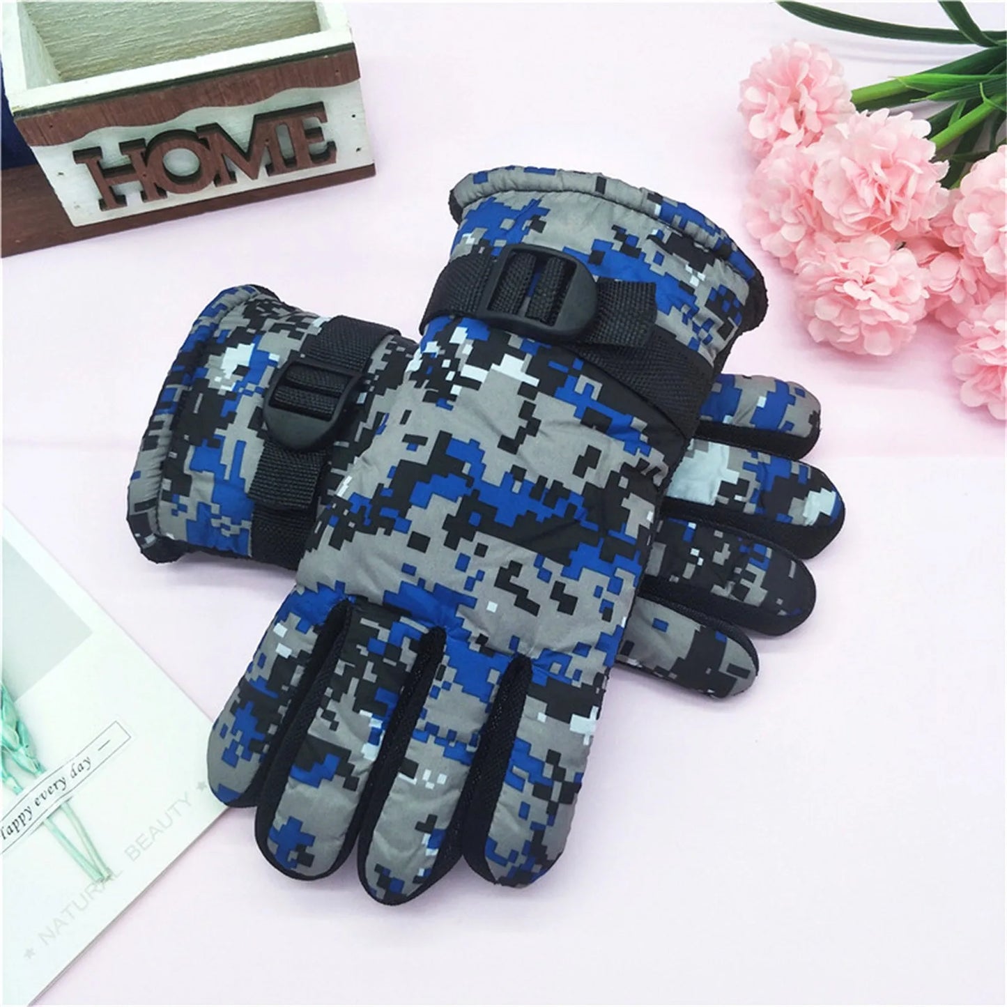 Kids Winter Warm Knitted Gloves