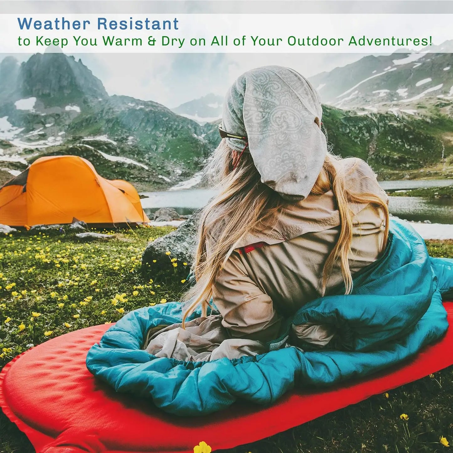 XL Envelope-Style Sleeping Bag with Hood