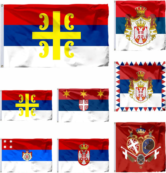 Serbia RS National Flags (3X5FT 90X150CM)