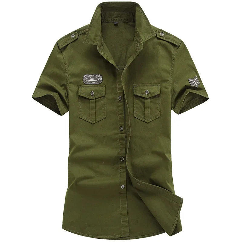 Short Sleeve Tactical Air Assault Shirts 100% Cotton