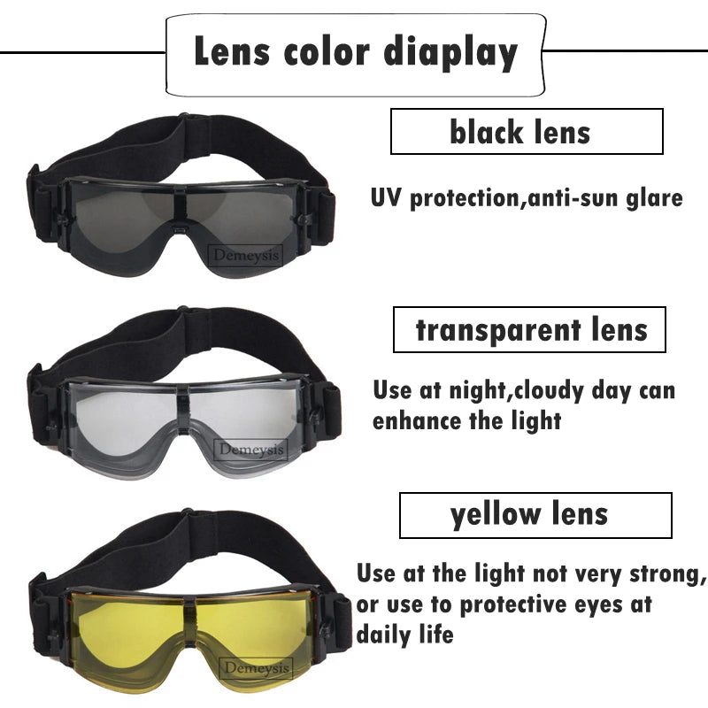 Shooting Windproof  Anti-UV Protection Glasses