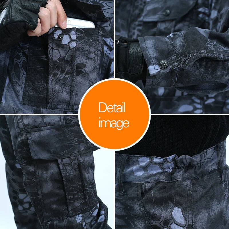 Soft and Thin Outdoor Camouflage Suit