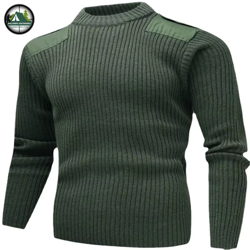 Tactical Army-Green Sweater