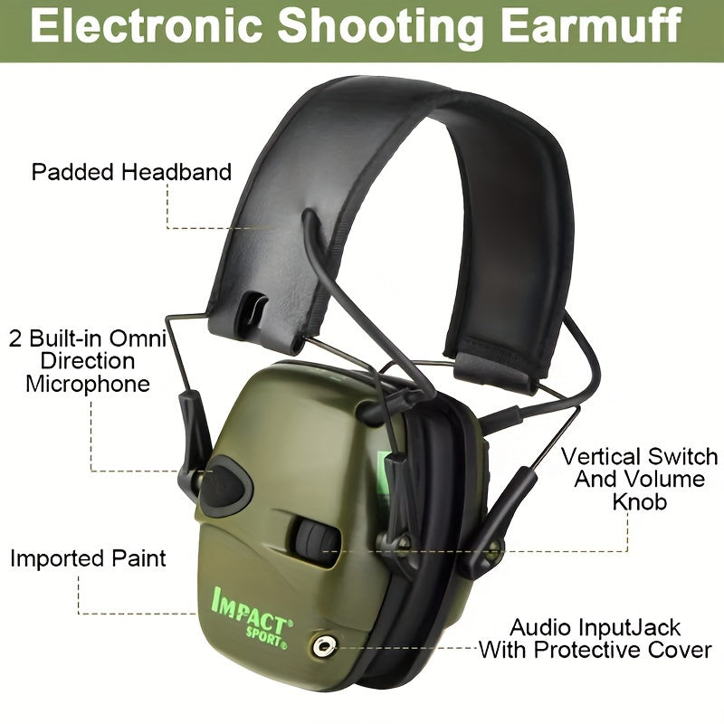 Tactical Electronic Earmuffs - Noise Reduction