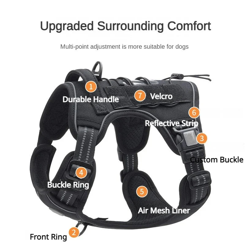 Tactical Harness for Large Dogs