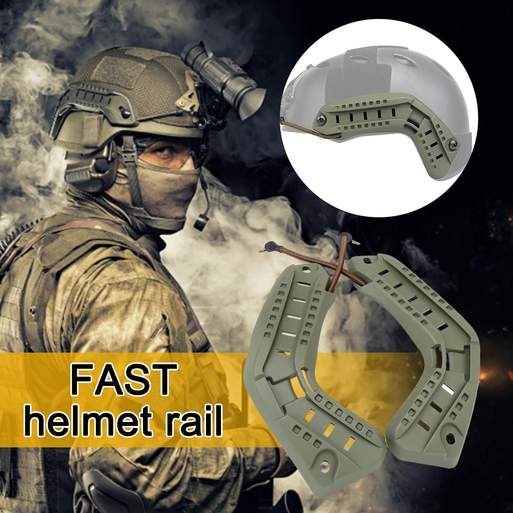 Tactical Helmet Side Guide Rails Set