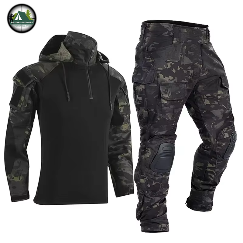 Tactical Shirts and Pants With Knee Pads