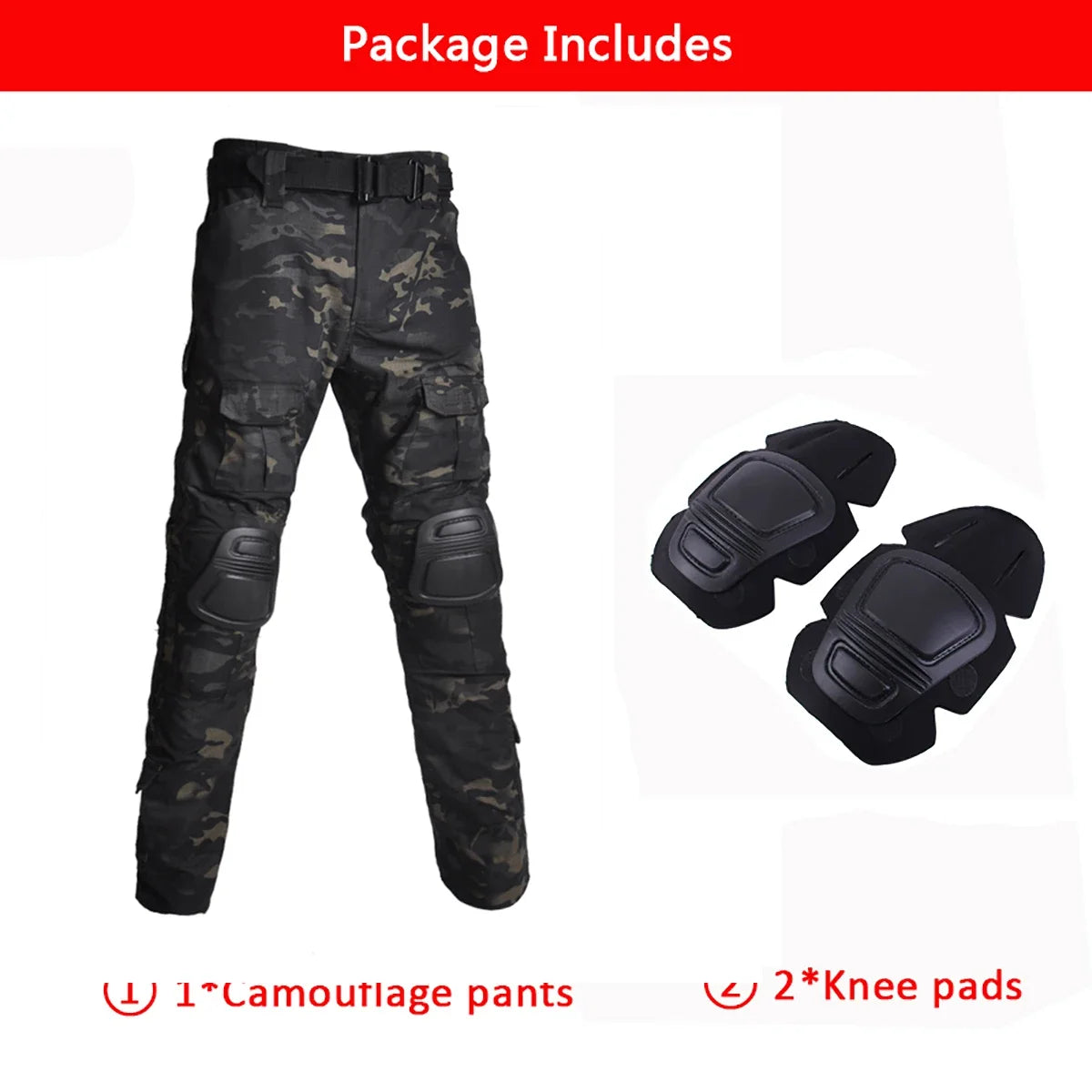 Tactical Shirts and Pants With Knee Pads