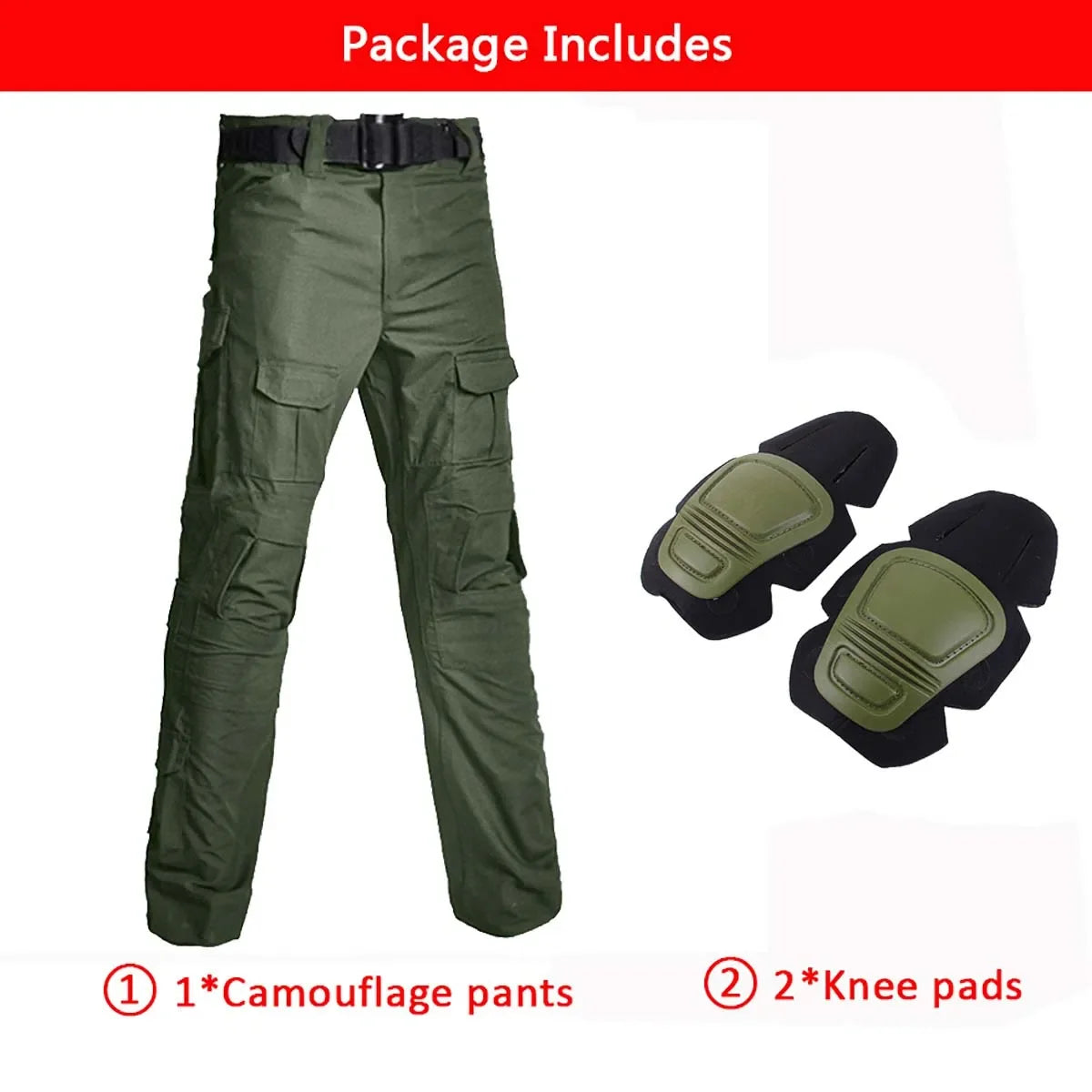 Tactical Shirts and Pants With Knee Pads