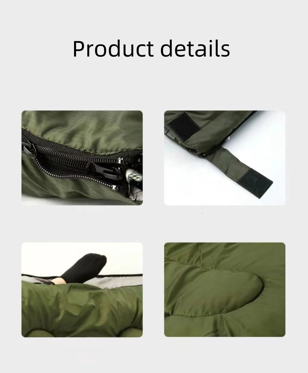 Two Person Warm Sleeping Bag With 2 Pillows