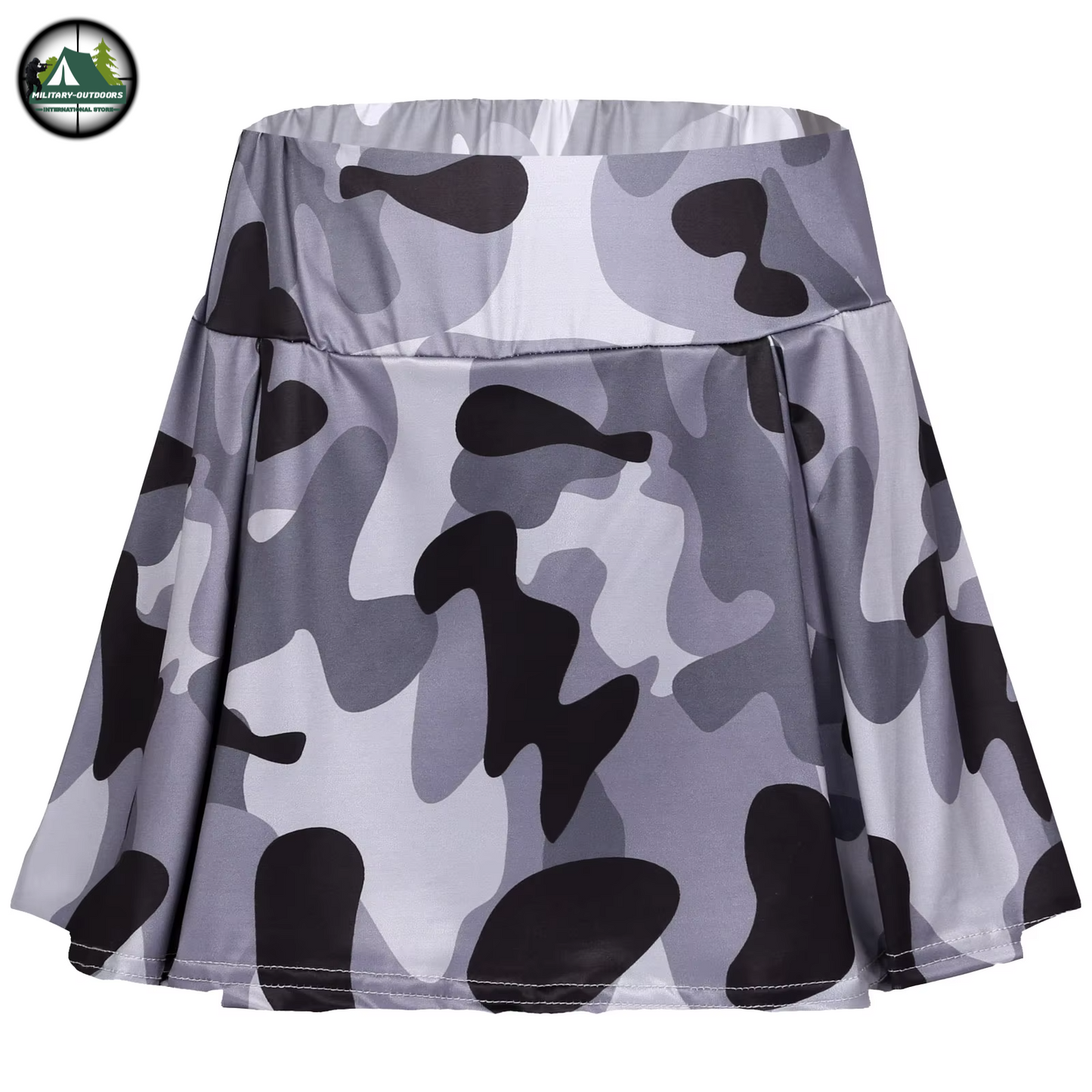 Women Camouflage Sporty Mini Skirt