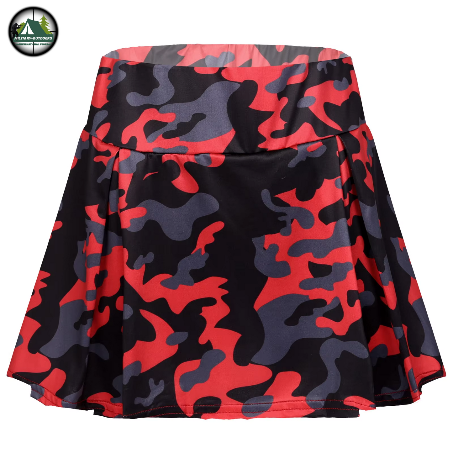 Women Camouflage Sporty Mini Skirt