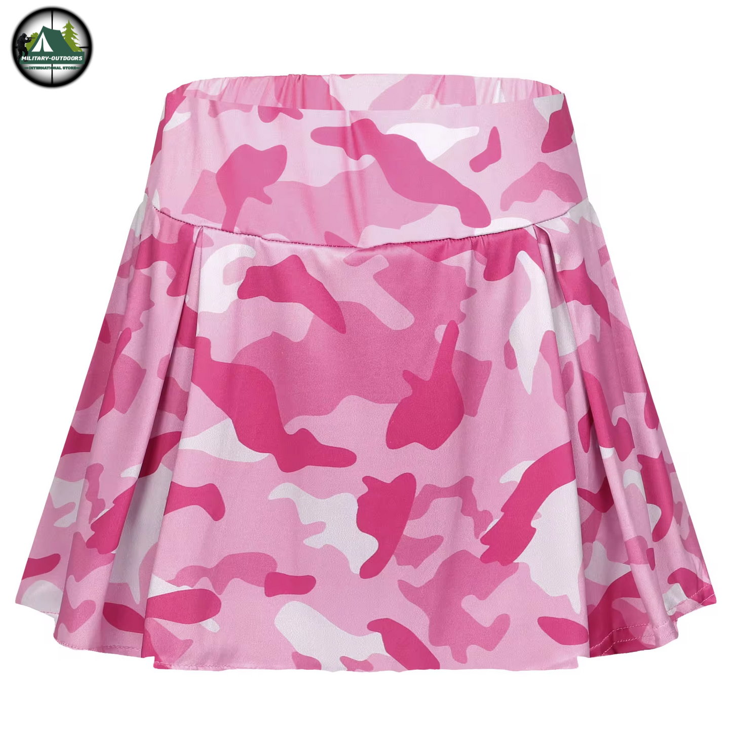 Women Camouflage Sporty Mini Skirt