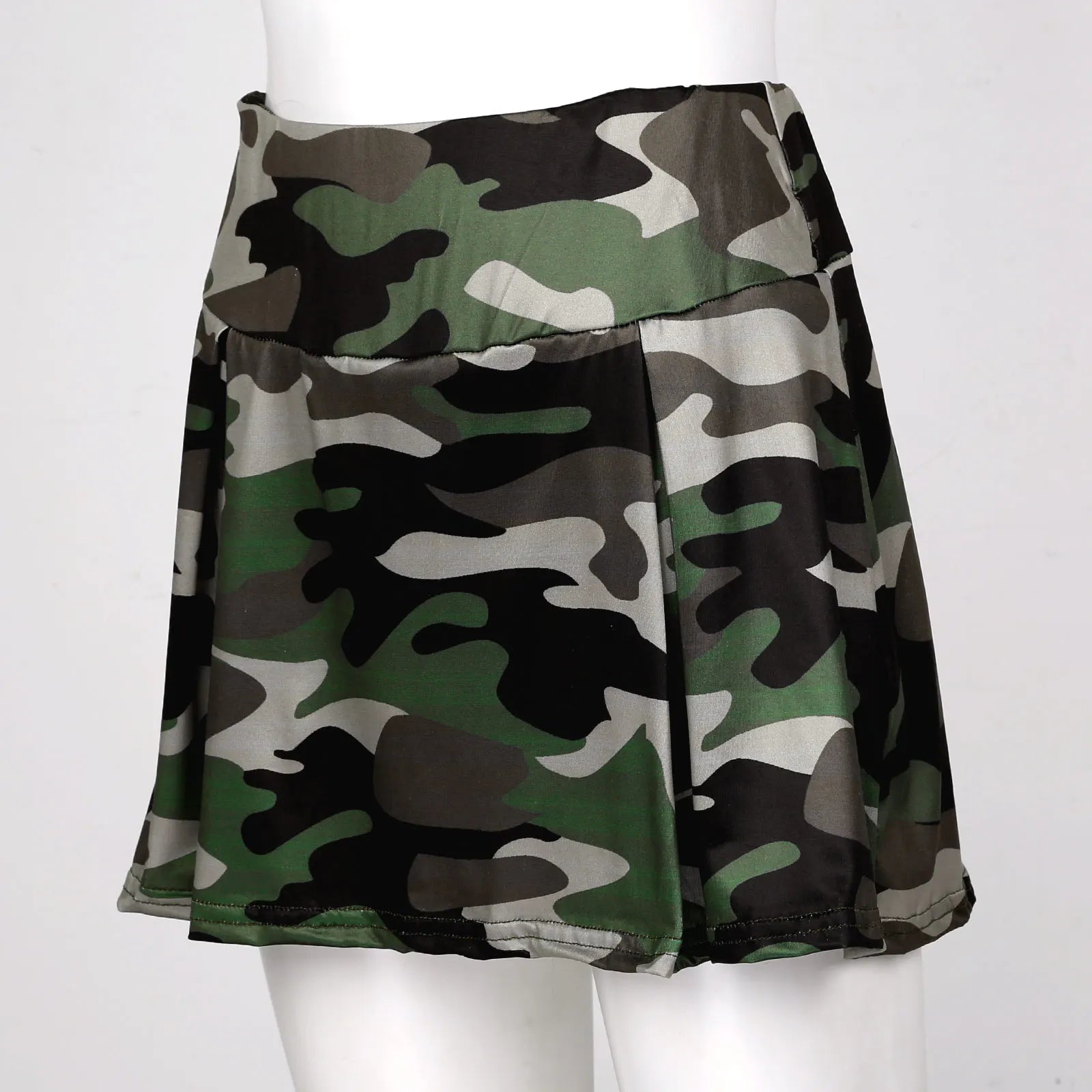 Women Camouflage Sporty Mini Skirt