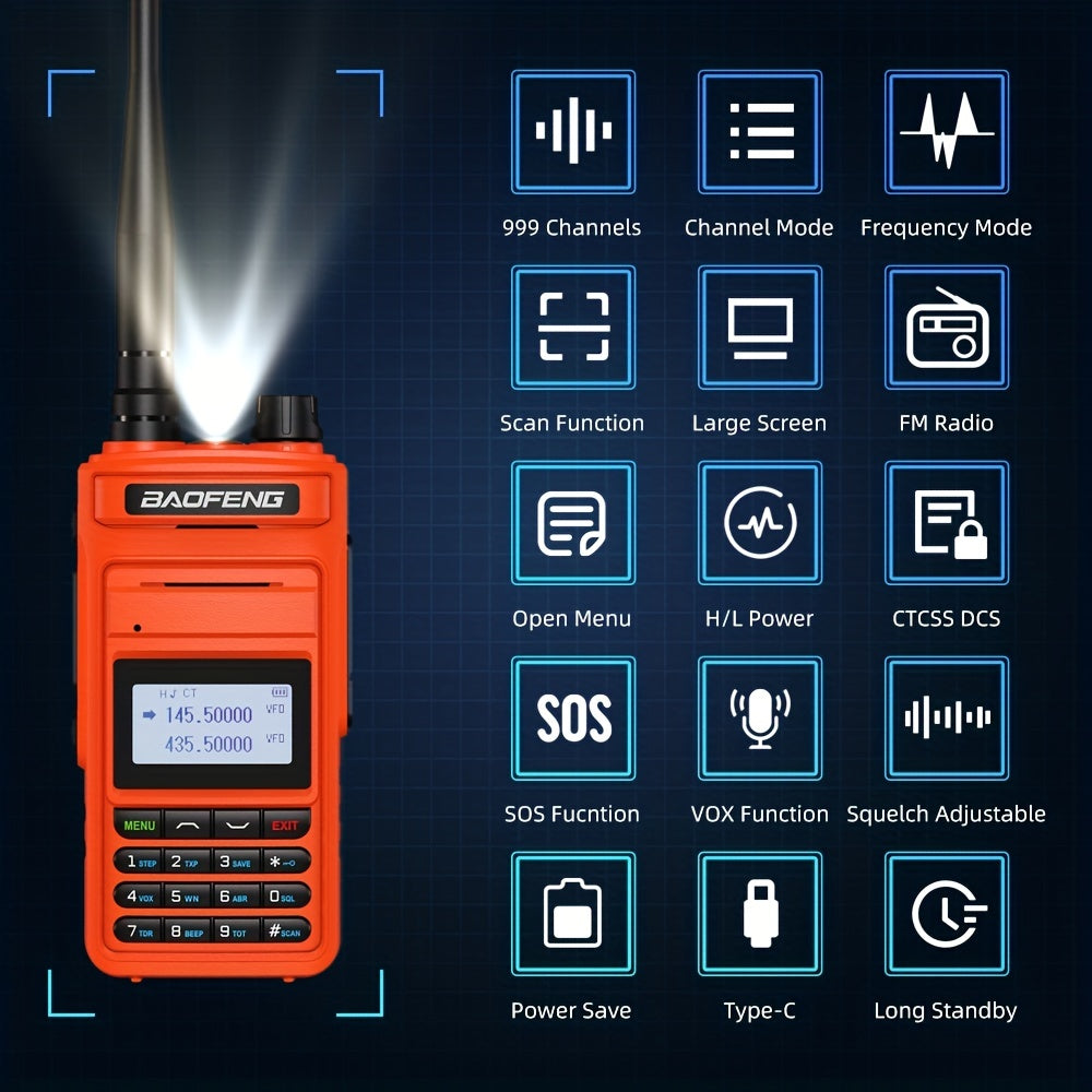 BAOFENG UV999 Pro 10W Long Range Walkie Talkie